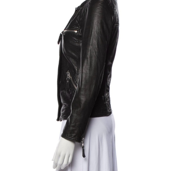 Isabel Marant Etoile black Leather Jacket size Small 36 - Picture 2 of 3